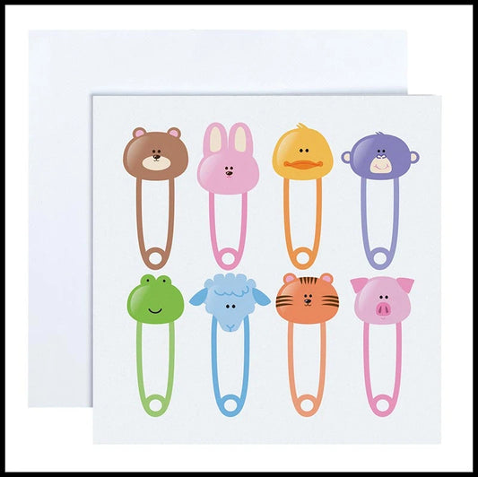 Diaper Pin Enclosure Card
