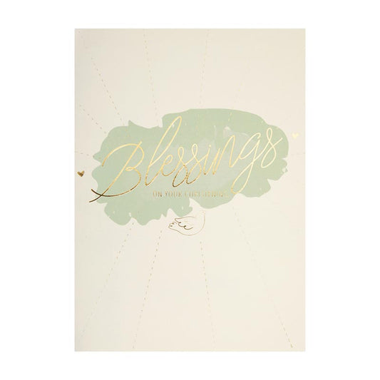BLESSINGS Baby Greeting Card