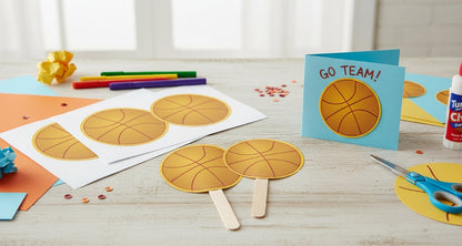 SHAPES ETC. Mini Notepad - Basketball