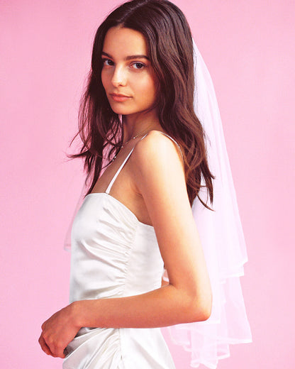 Classic Bride Veil - double layered bridal veil