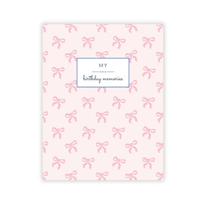 Birthday Memory Book-Girly Bows