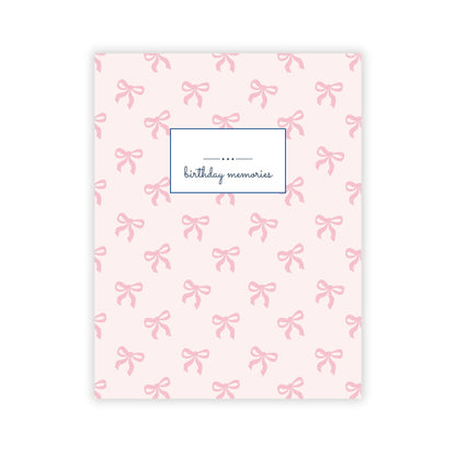 Birthday Memory Book-Girly Bows