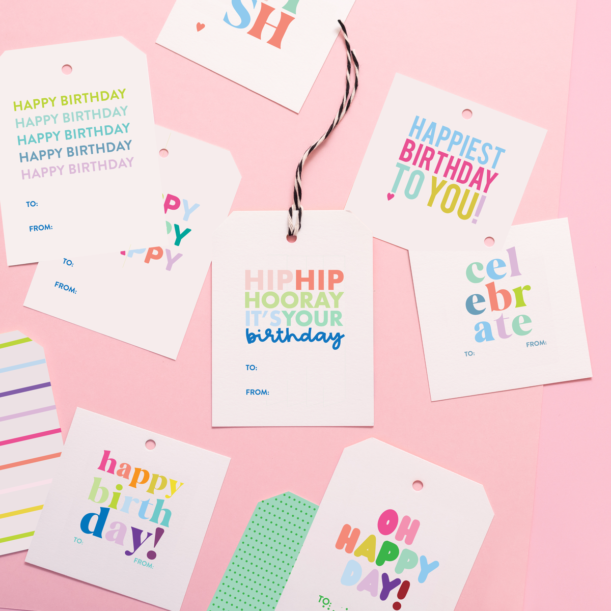 Birthday Bag of Tags