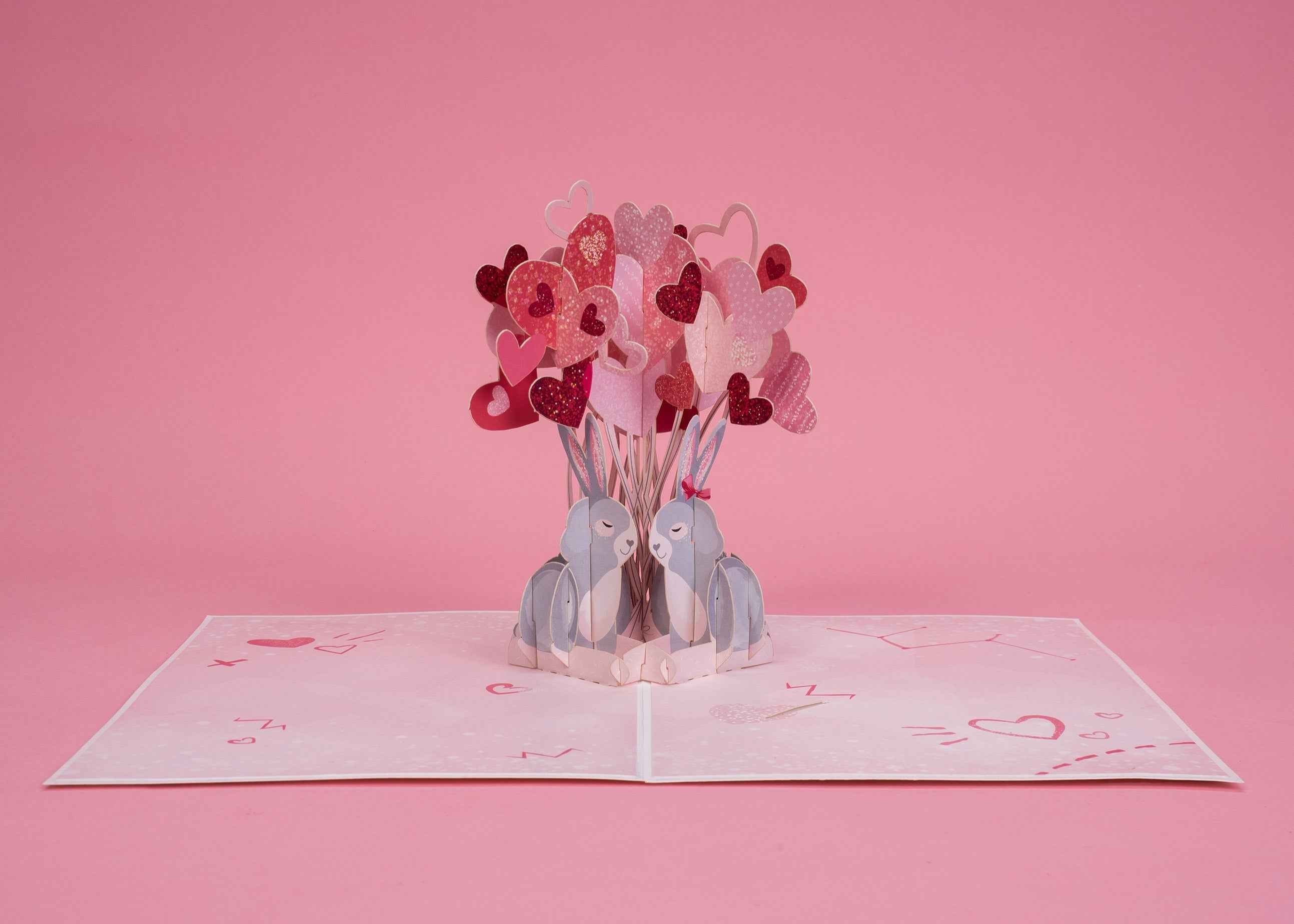 Love Bunnies Pop Up Card