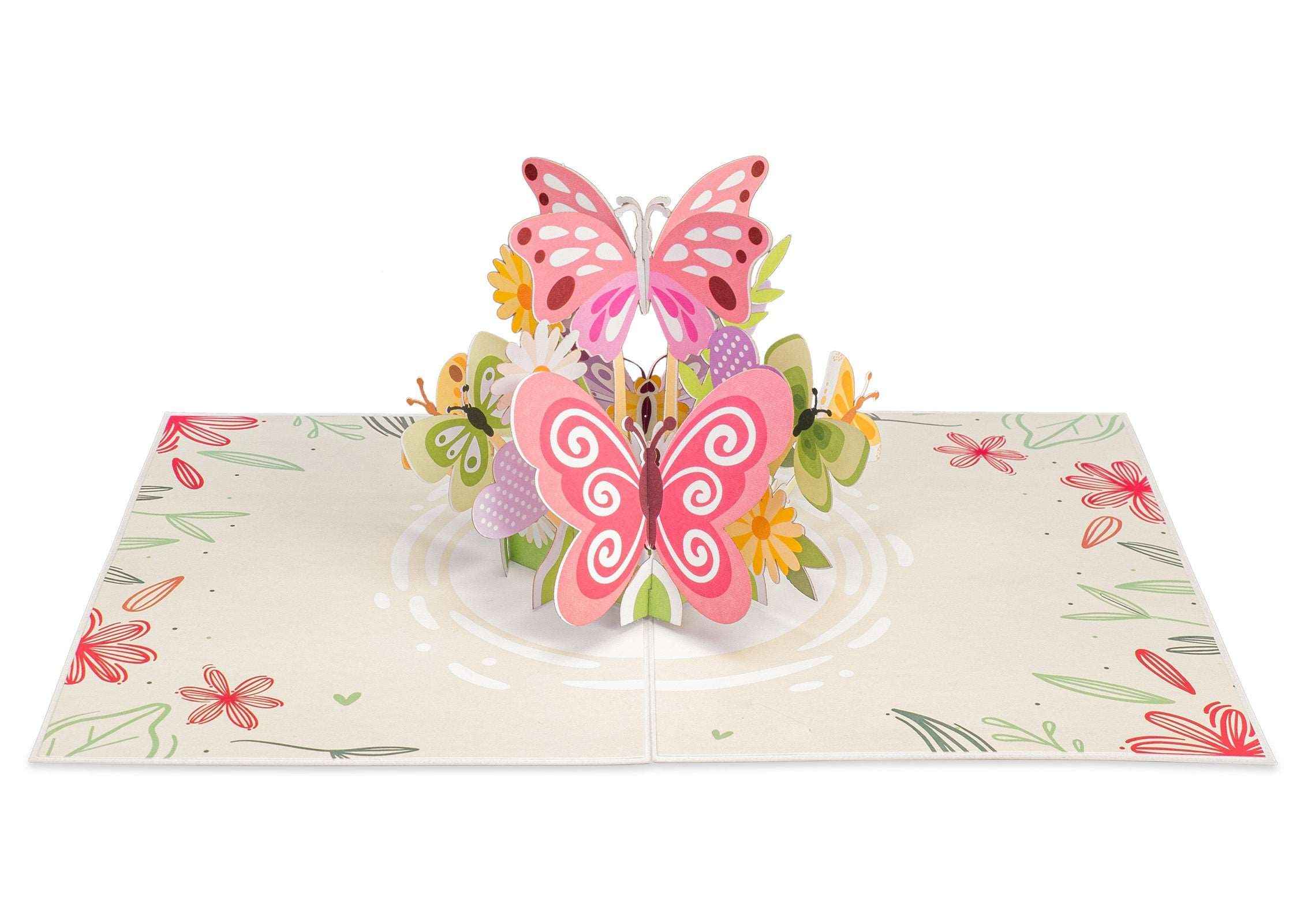 Butterflies Pop Up Card - 5" x 7"