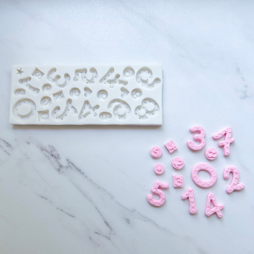 PATTERNED NUMBER MOLD