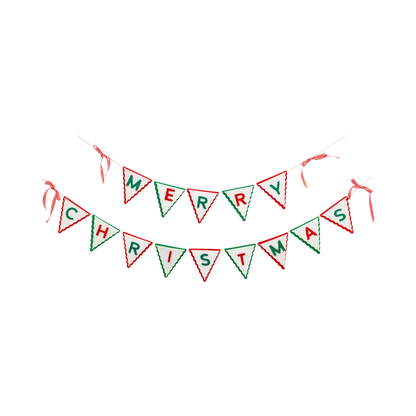 Merry Christmas Layered Felt Banner