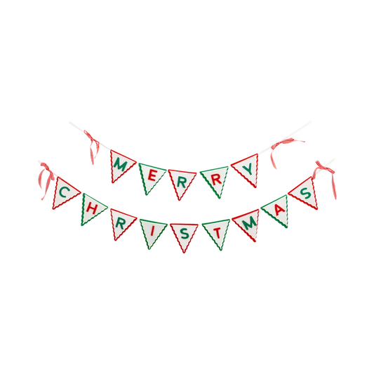 Merry Christmas Layered Felt Banner