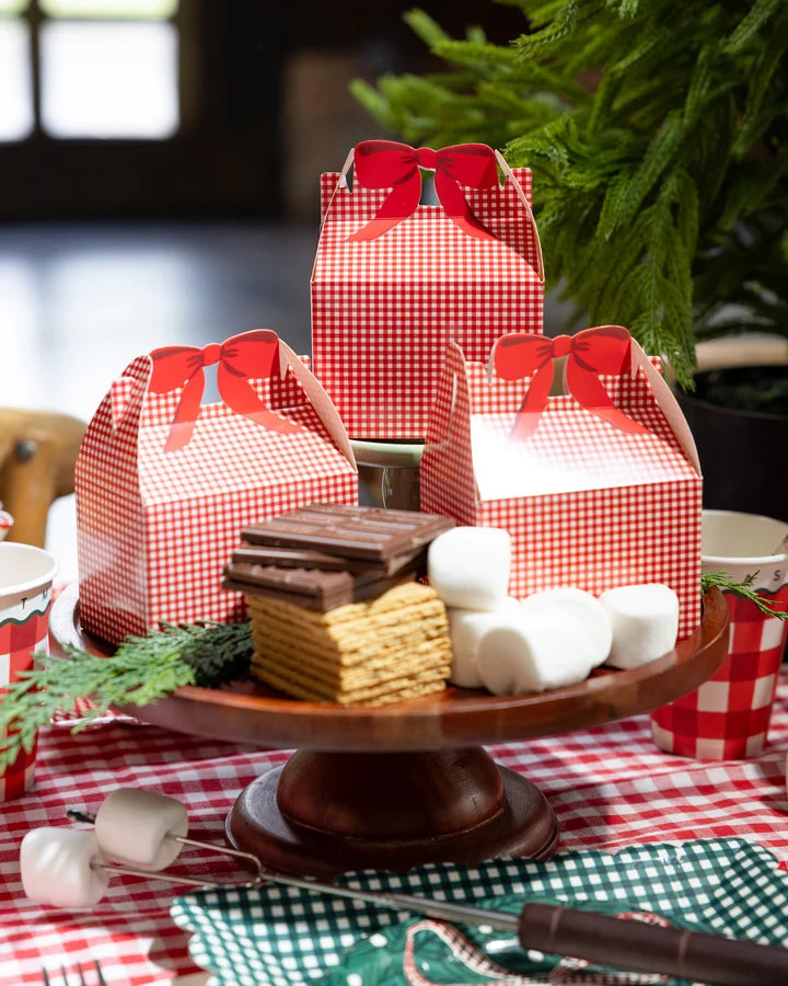 Red Gingham Gable Box
