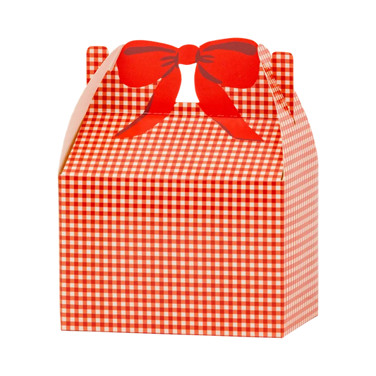Red Gingham Gable Box