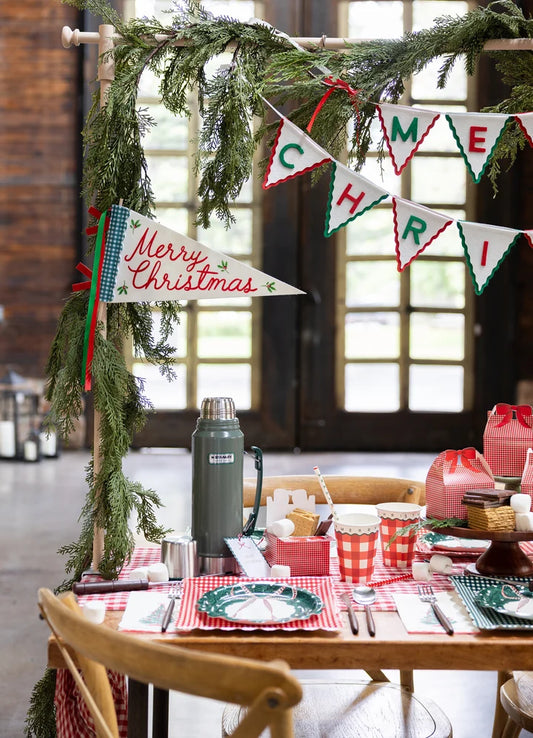 Merry Christmas Felt Pennant