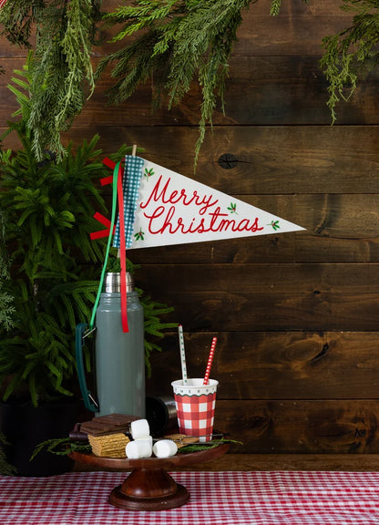 Merry Christmas Felt Pennant