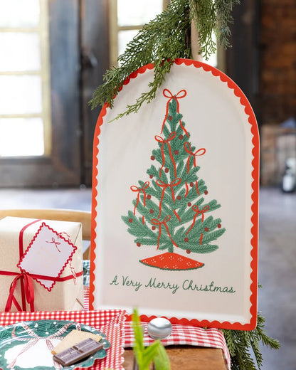 Christmas Tree Bamboo Tray