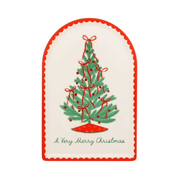 Christmas Tree Bamboo Tray