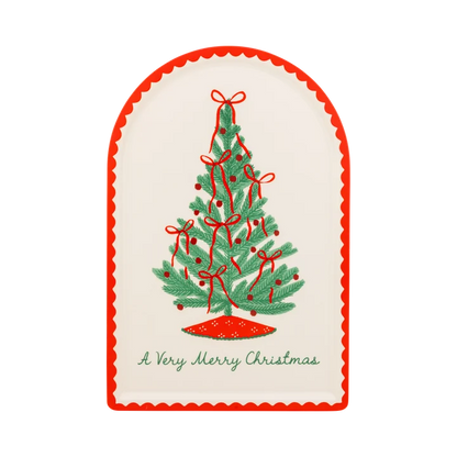 Christmas Tree Bamboo Tray