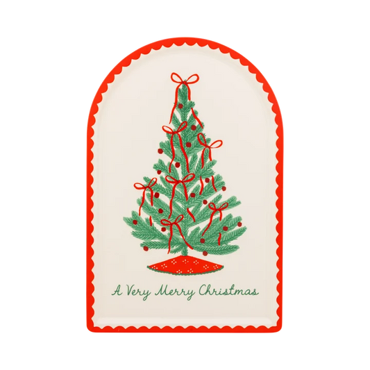 Christmas Tree Bamboo Tray