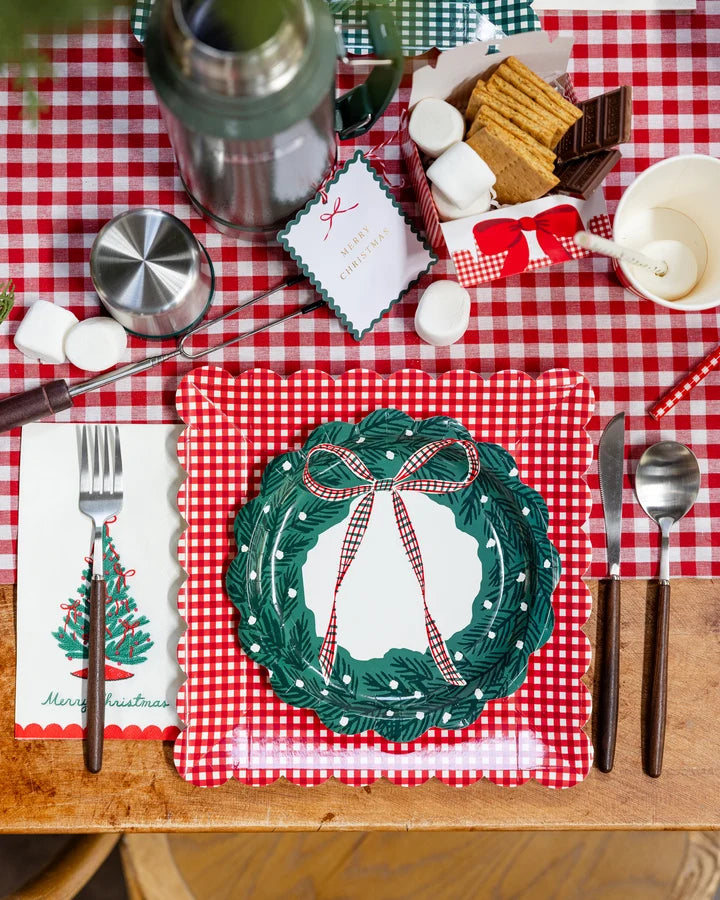 Gingham Plate Set