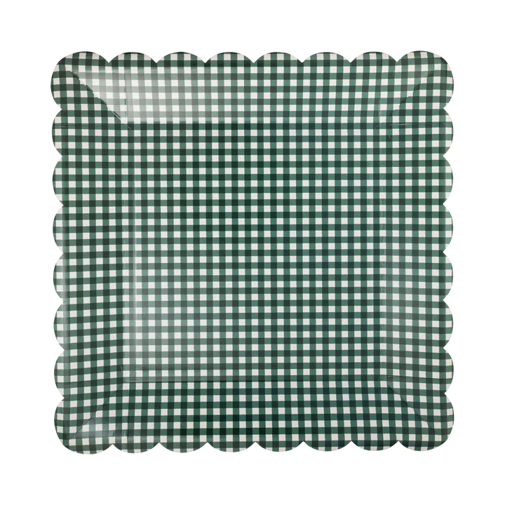 Gingham Plate Set
