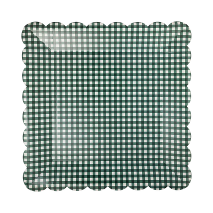 Gingham Plate Set