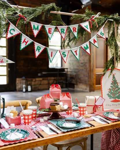 Gingham Plate Set