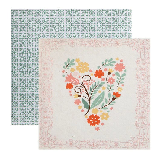 Floral Heart Enclosure Card