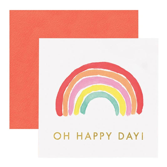 Brights Rainbow Oh Happy Day Enclosure Card