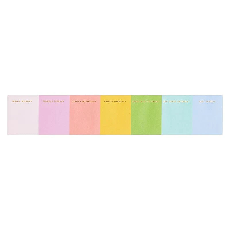 Stripe Weekly Notepad