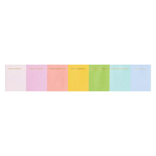 Stripe Weekly Notepad