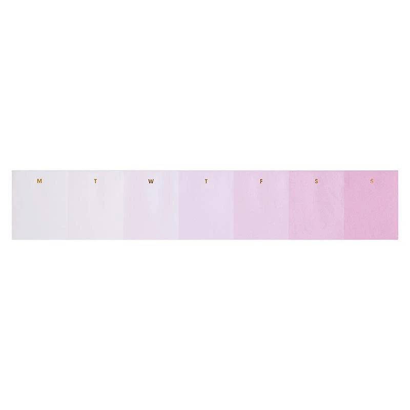Ombre Stripe Weekly Notepad
