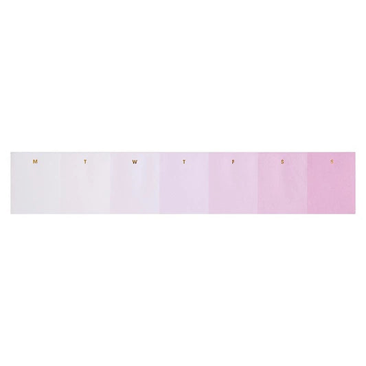 Ombre Stripe Weekly Notepad