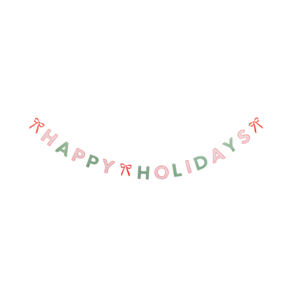 Happy Holidays Banner Set