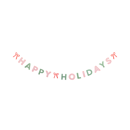 Happy Holidays Banner Set