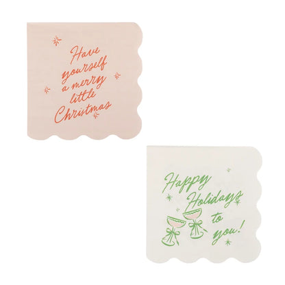 Happy Holidays Napkin Set