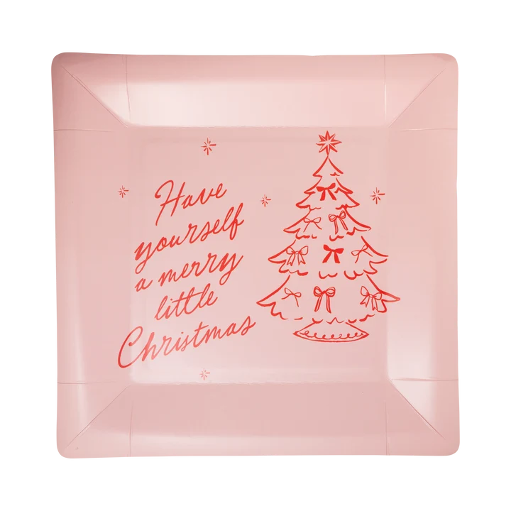 Merry Little Christmas Tree Plate - 9"