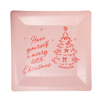 Merry Little Christmas Tree Plate - 9"