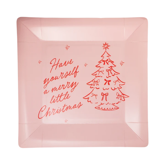 Merry Little Christmas Tree Plate - 9"