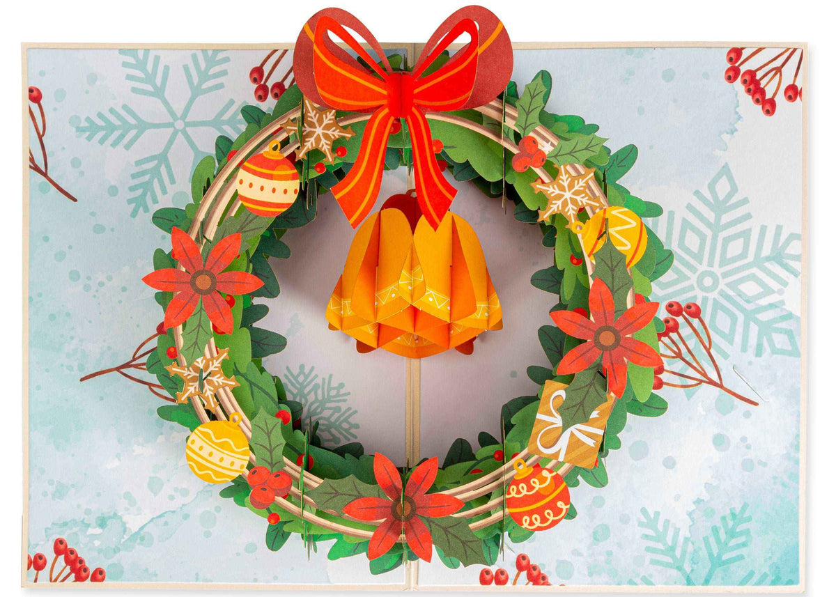 Christmas Wreath Pop Up Card