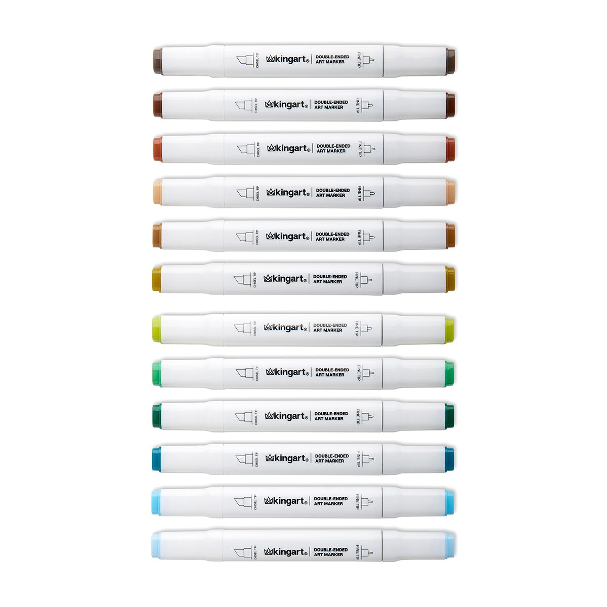 PRO Double-Ended Alcohol Markers - 12 Landscape Colors