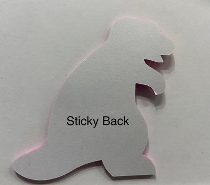SHAPES ETC. Small Assorted Color Creative Foam Cut-Outs - Dinosaur