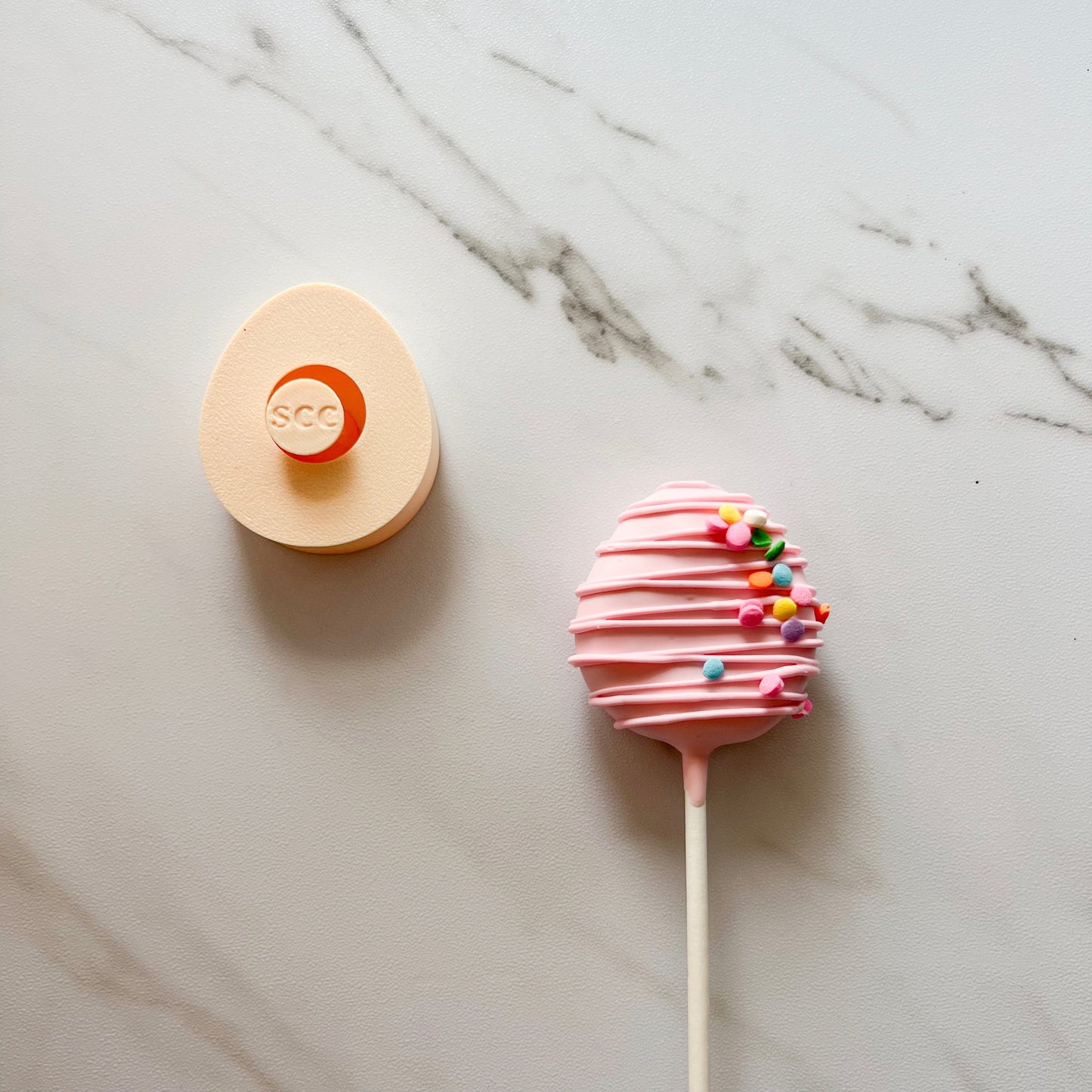 EGG CUT-N-PUSH CAKE POP MOLD BY SWEET CUT CO.