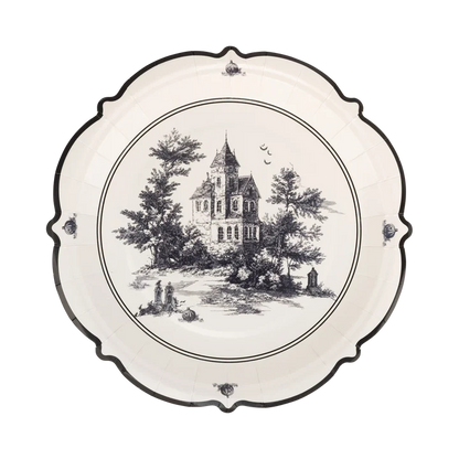 Halloween Scenes 9" Plate Set