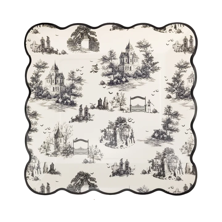 Halloween Toile 9" Plate
