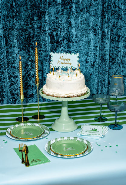 Blue & Green Birthday Guest Napkins