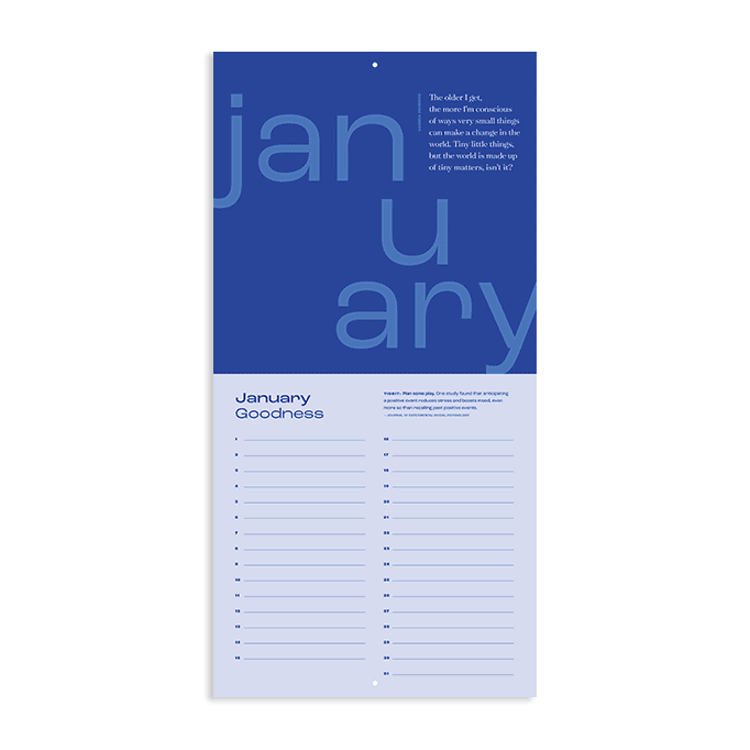Calendar of Good: A Gratitude Calendar