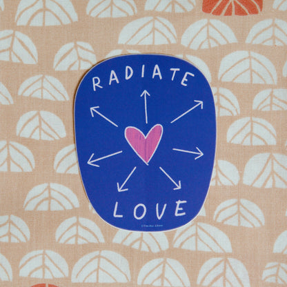 Radiate Love Vinyl Decal Sticker