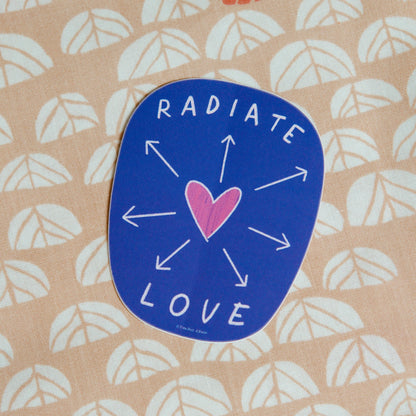 Radiate Love Vinyl Decal Sticker
