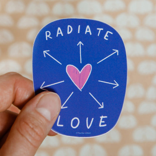 Radiate Love Vinyl Decal Sticker