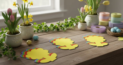 SHAPES ETC. Small Assorted Color Creative Foam Cut-Outs - Flower