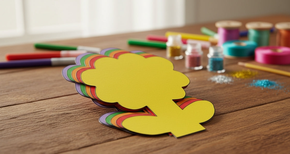 SHAPES ETC. Small Single Color Cut-Out - Flower
