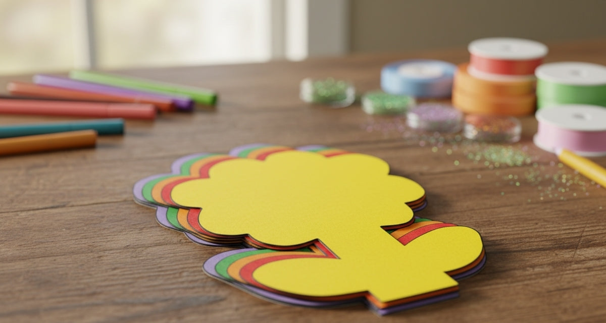 SHAPES ETC. Small Assorted Color Creative Foam Cut-Outs - Flower
